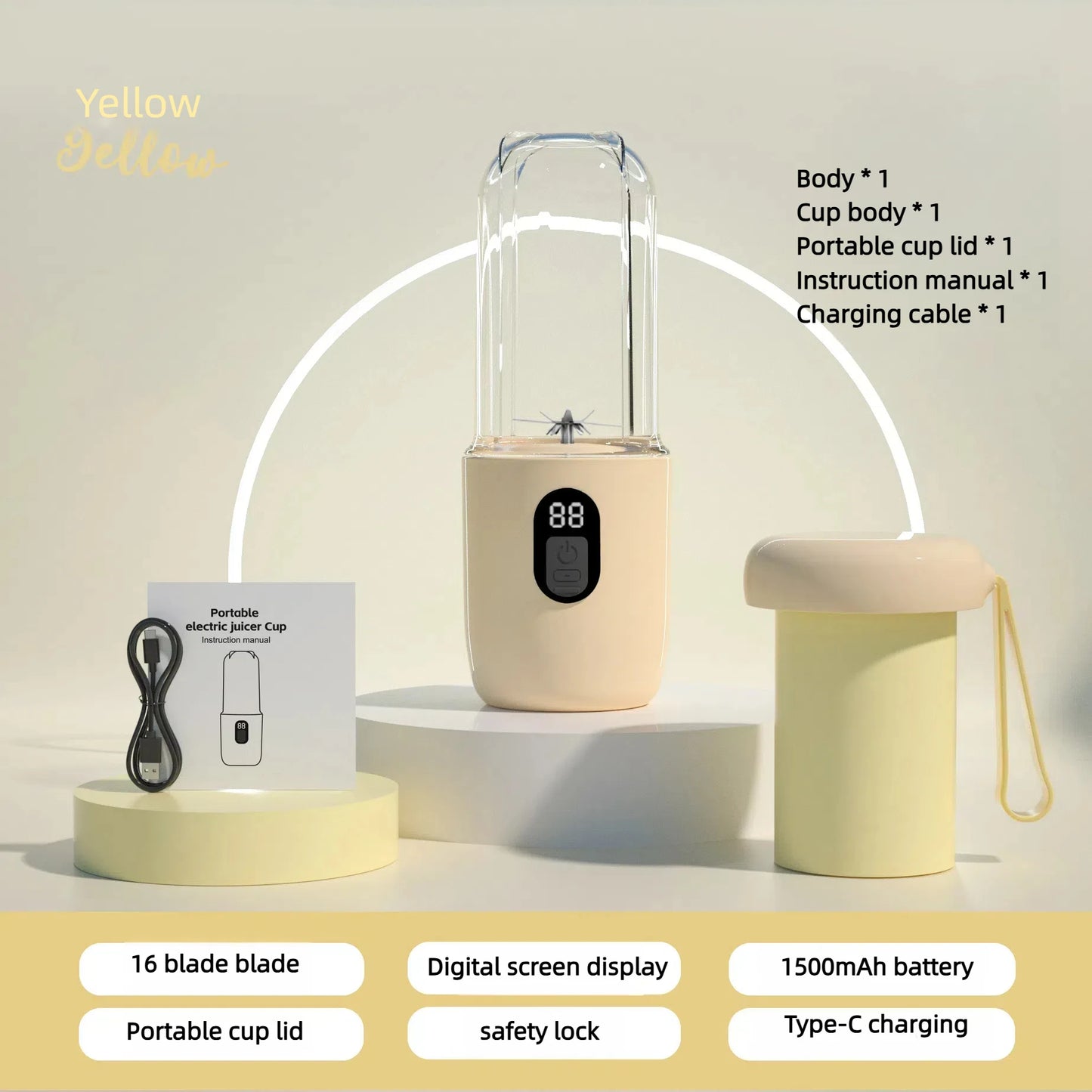 Portable Electric Juicer Blender- USB Charging- 400 ml - Check It