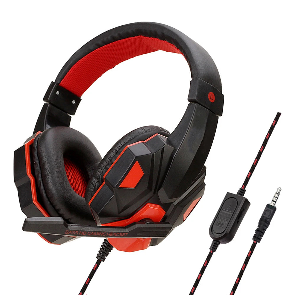 3.5MM Wired Gaming Headphones For PS4/PS5/Xbox/Smartphone/PC Headset Phone Laptop Earphone Helmet With Mic120° Adjustable - Check It