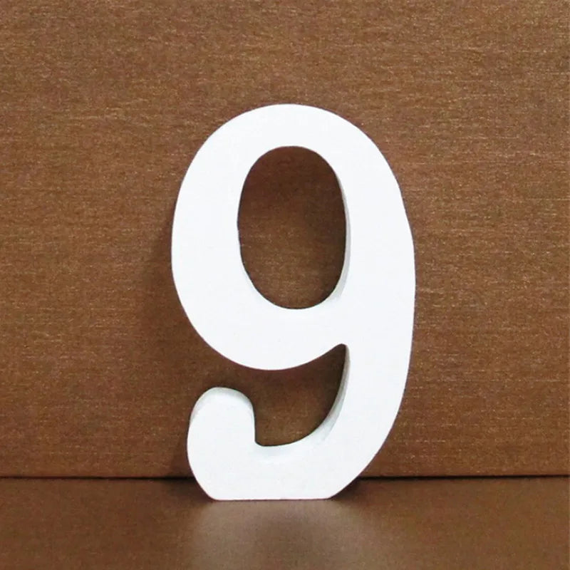 White Wooden Letter English Alphabet Personalised Name Design - Check It