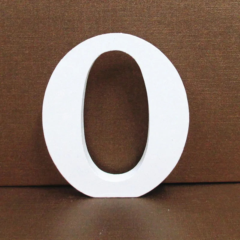 White Wooden Letter English Alphabet Personalised Name Design - Check It