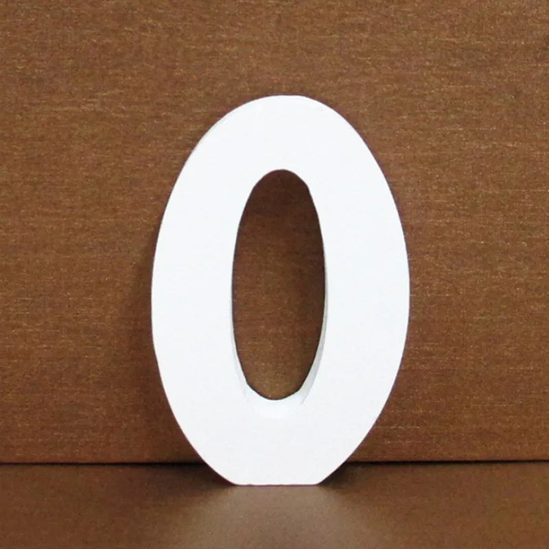 White Wooden Letter English Alphabet Personalised Name Design - Check It