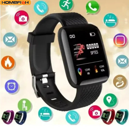 Multifunction Smart Watch For Men Women Kids Message Remind Music Control Sport Step Calories D13 Smartwatch Alarm Clock 116Plus - Check It