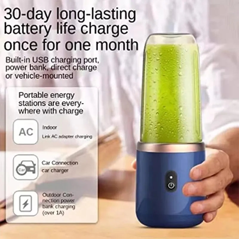Multi-function 2 Cups Portable Fruit Juicer Blender- USB Charging Wireless Juice Extractor - Check It