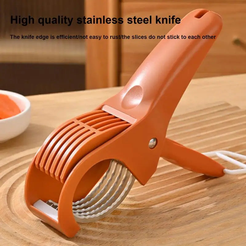 Salad Cutter Chopper Portable- Manual Fruit Slicer - Check It