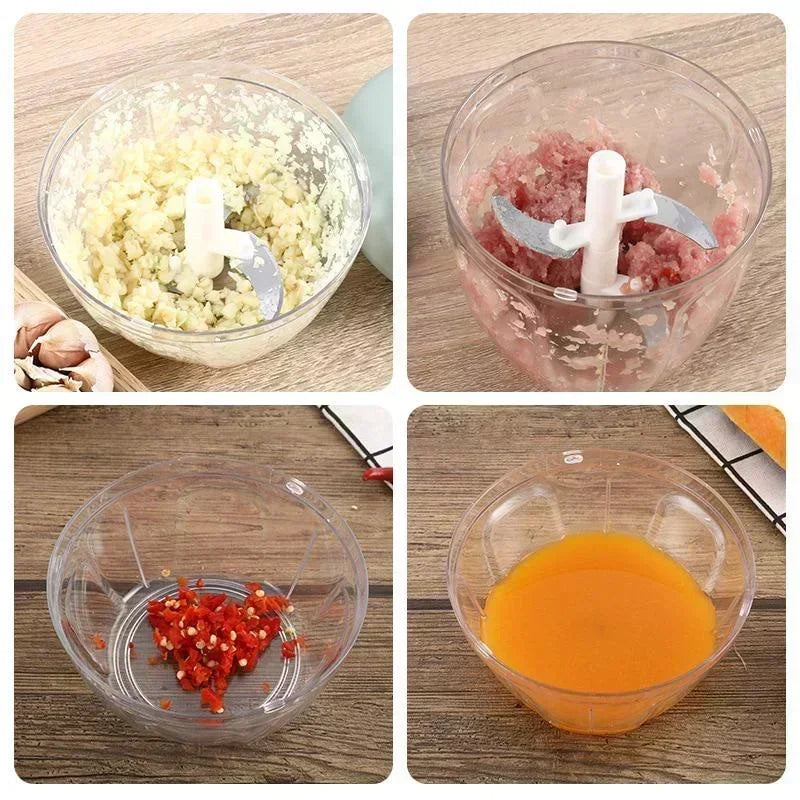 Kitchen Household Manual Garlic Press Multi-function Grinding Chopper - Check It