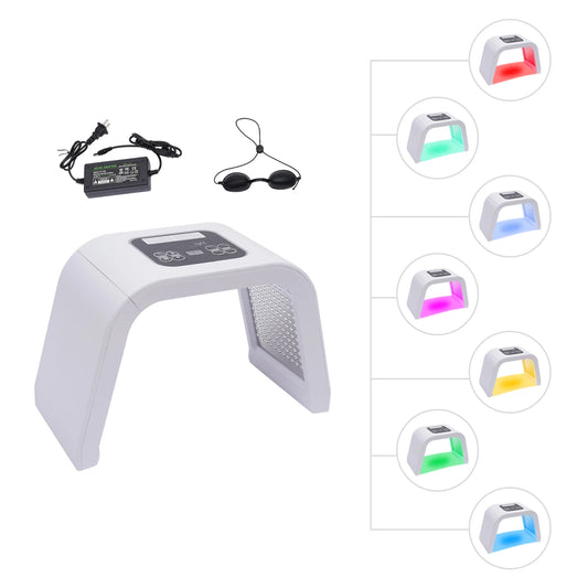 7 Color LED Light Therapy for Face, 7 in 1 Beauty Equipment for Skin Care at Home LED Mask Professional for SPA, AC100V-240V - Check It