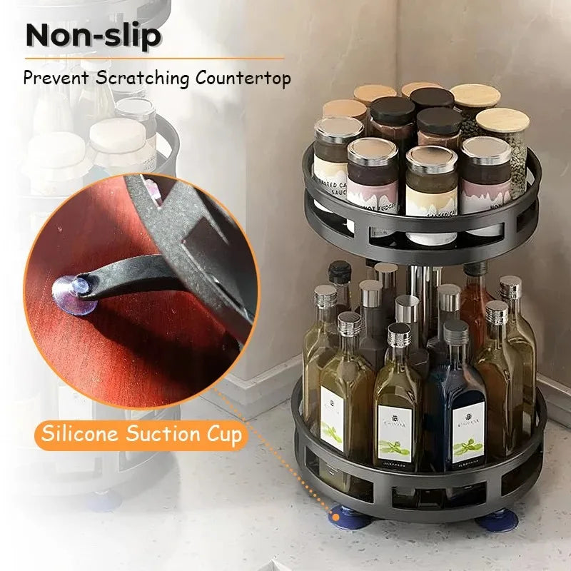 Kitchen Rotation Spice Rack Organiser - Check It