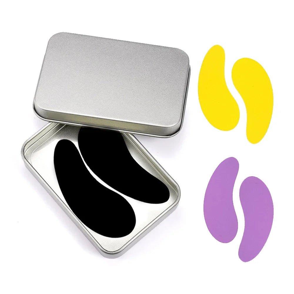 3 Pairs Reusable Silicone Eye Pads with box Stripe Lash Lift Eyelash Extension Hydrogel Patches Under Eye Gel Patch Makeup Tools - Check It