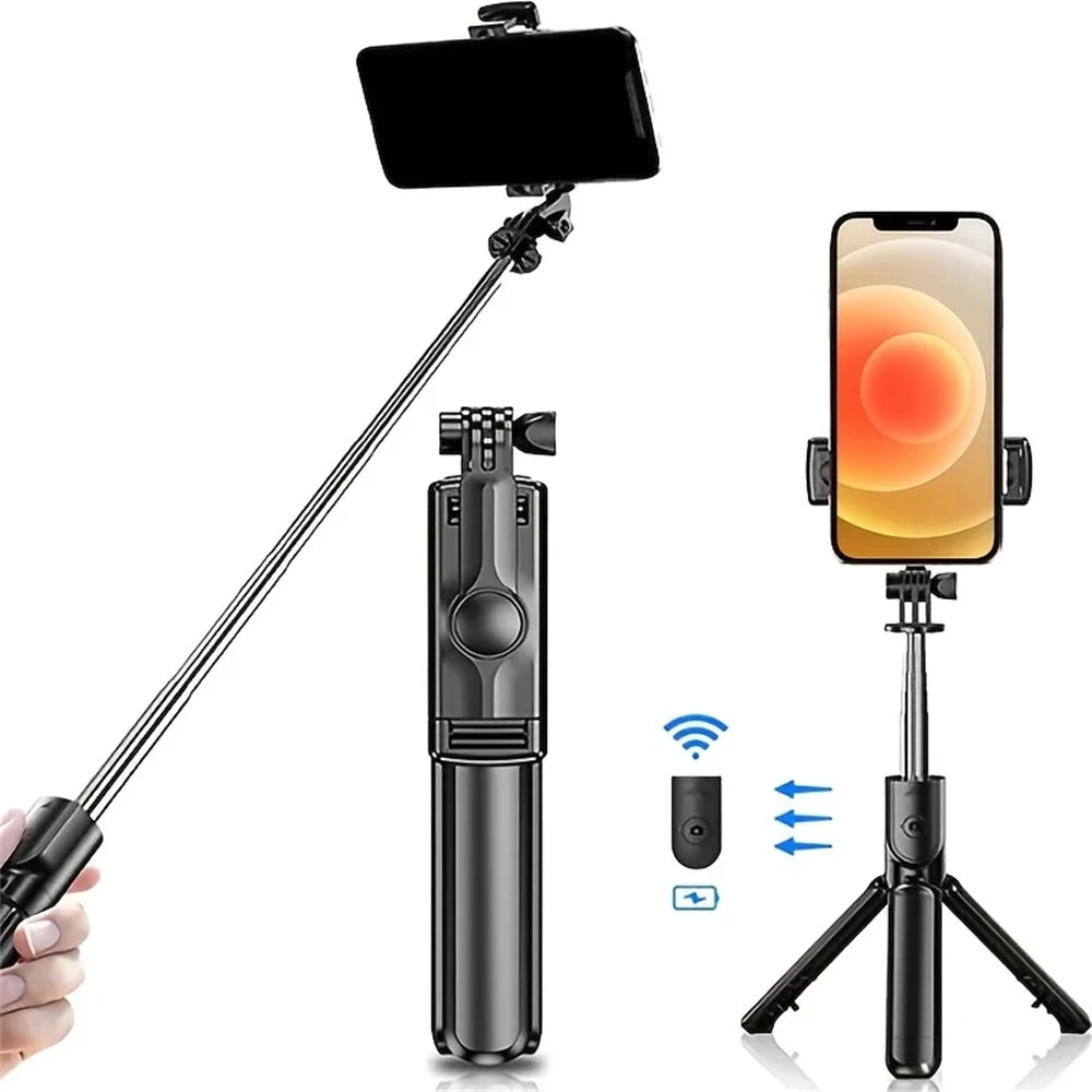 Selfie Stick Tripod Extendable Wireless Bluetooth Remote Portable - Check It