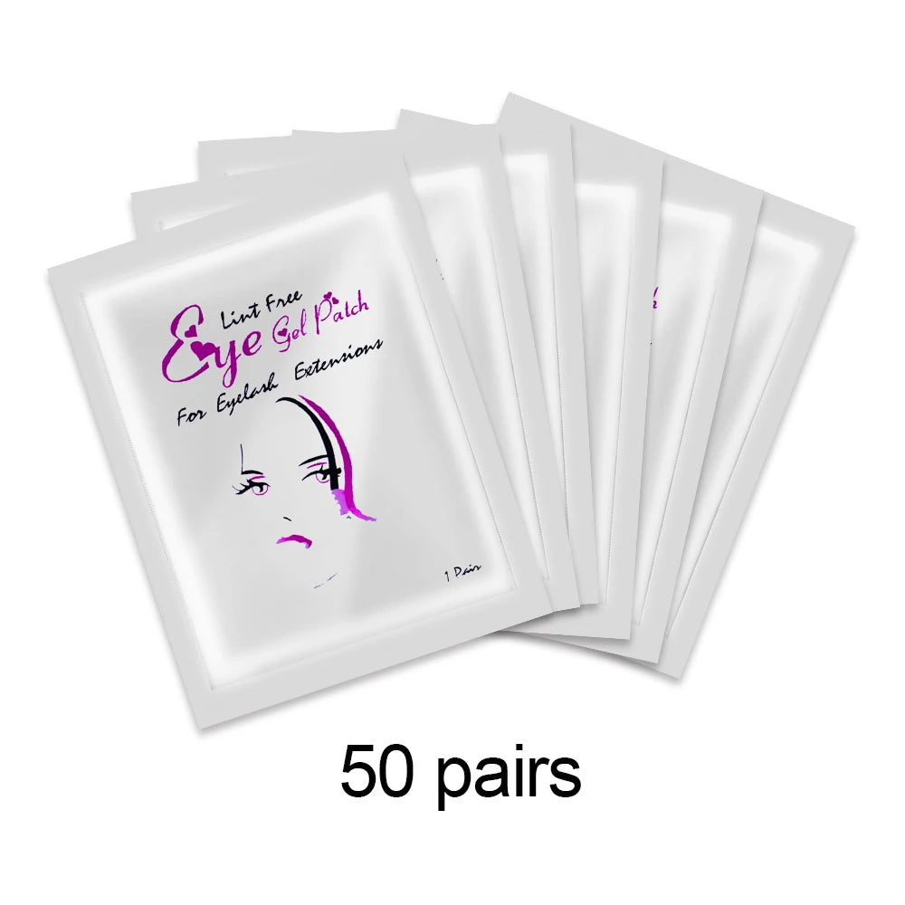 50 Pairs Eyelash Extension Patch Hydrogel Patches - Check It