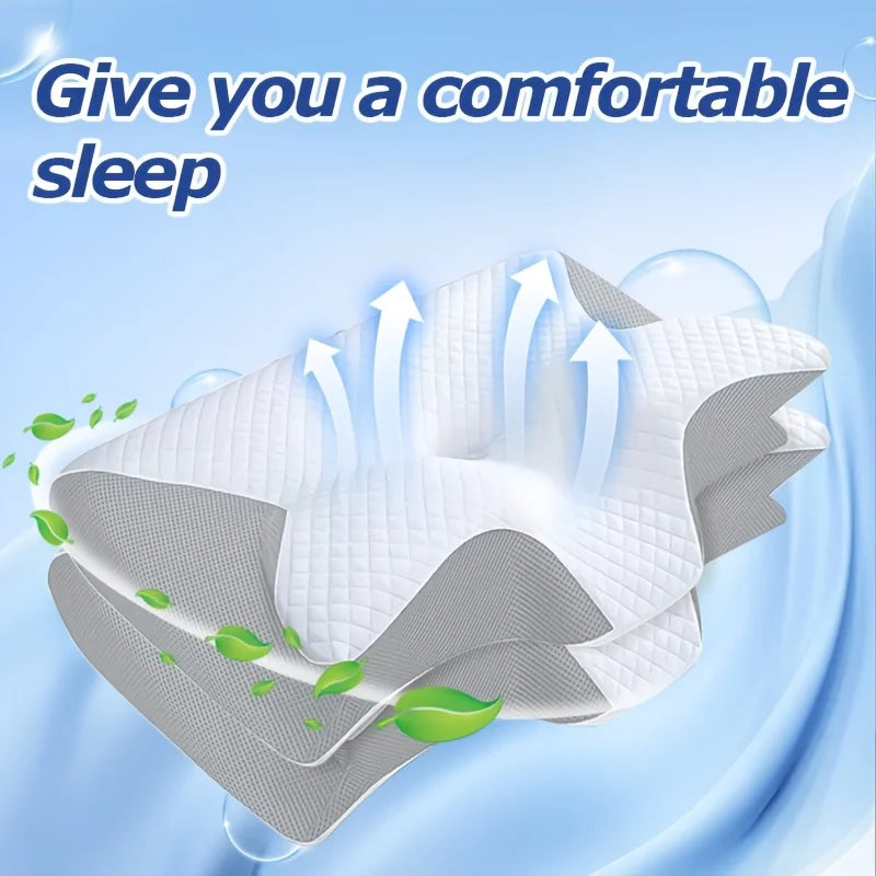 Pillow, ergonomic neck cushion, relaxing sleep neck pillow, new type of memory foam slow-rebound neck pillow - Check It