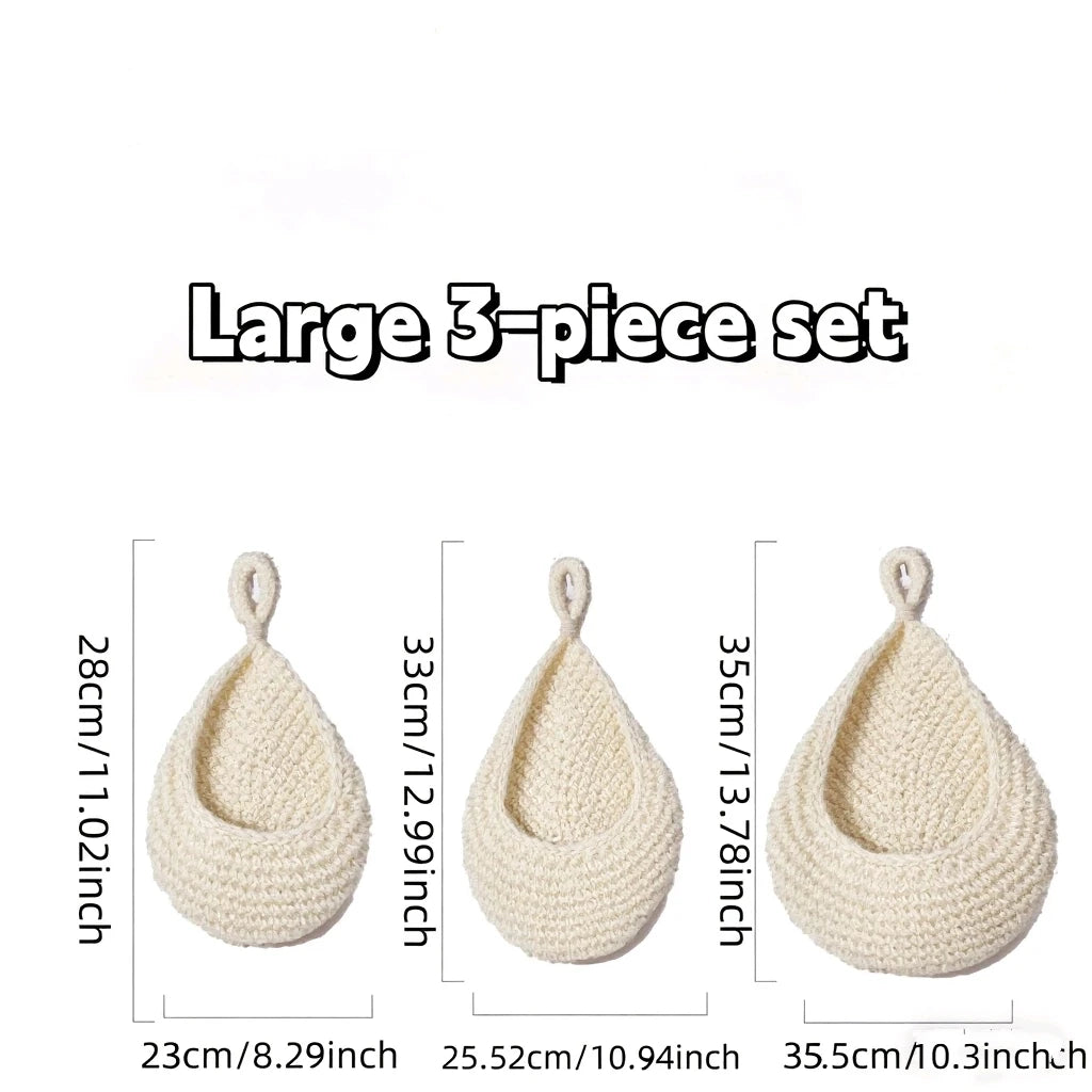 Macrame Baskets Boho Style Pack of 3 - Check It