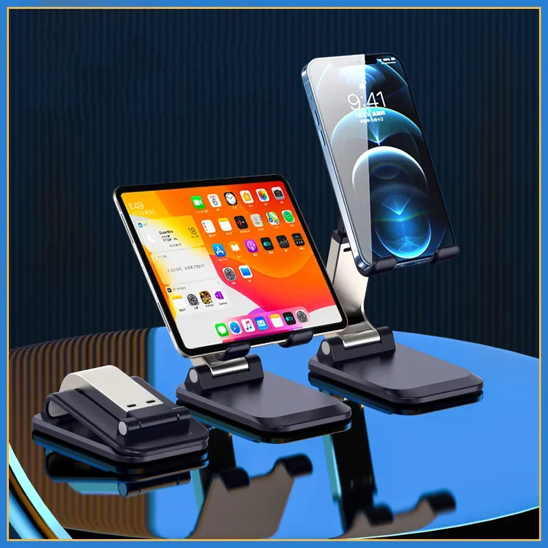 Fold-able Metal Desktop Mobile Phone Stand For iPad iPhone 13 X Smartphone - Check It