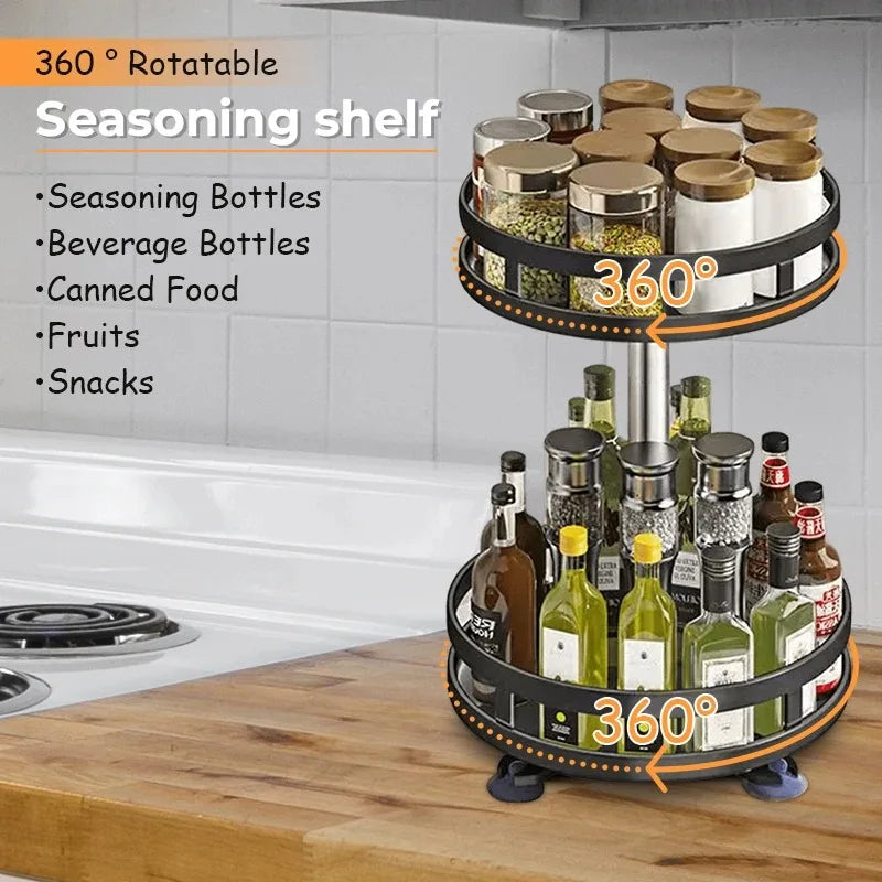Kitchen Rotation Spice Rack Organiser - Check It