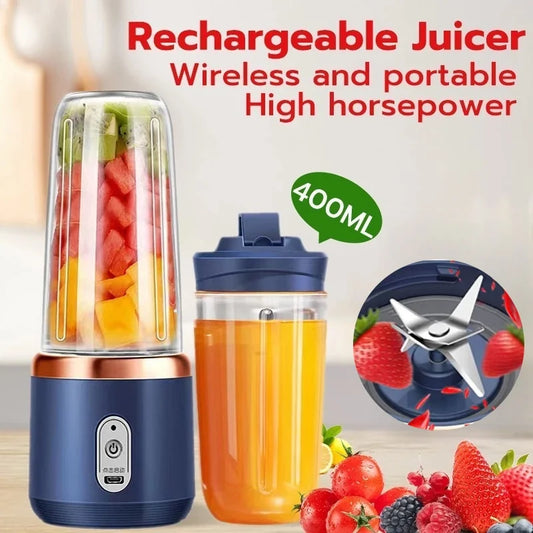 Multi-function 2 Cups Portable Fruit Juicer Blender- USB Charging Wireless Juice Extractor - Check It