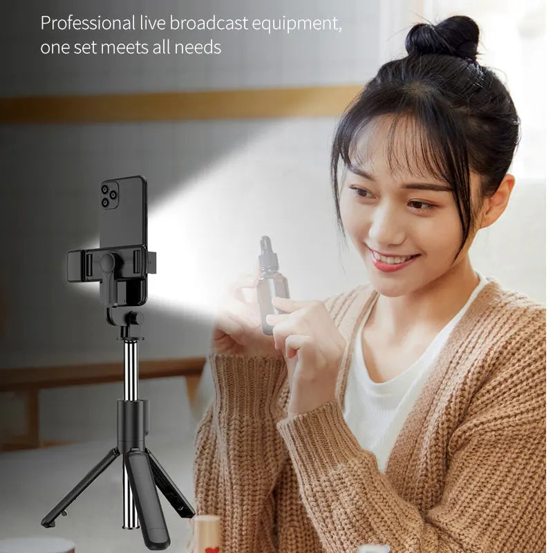 Portable Bluetooth Selfie Stick Retractable Multi-functional - Check It
