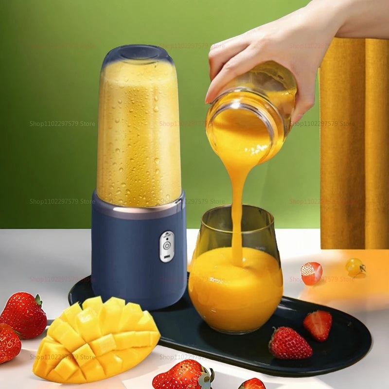 Multi-function 2 Cups Portable Fruit Juicer Blender- USB Charging Wireless Juice Extractor - Check It