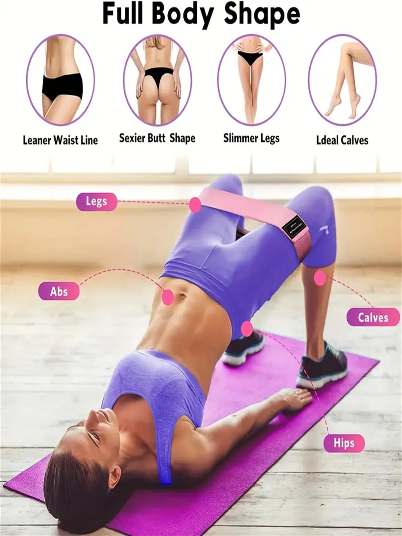 Pilates Yoga Elastic Resistance Bands - Check It