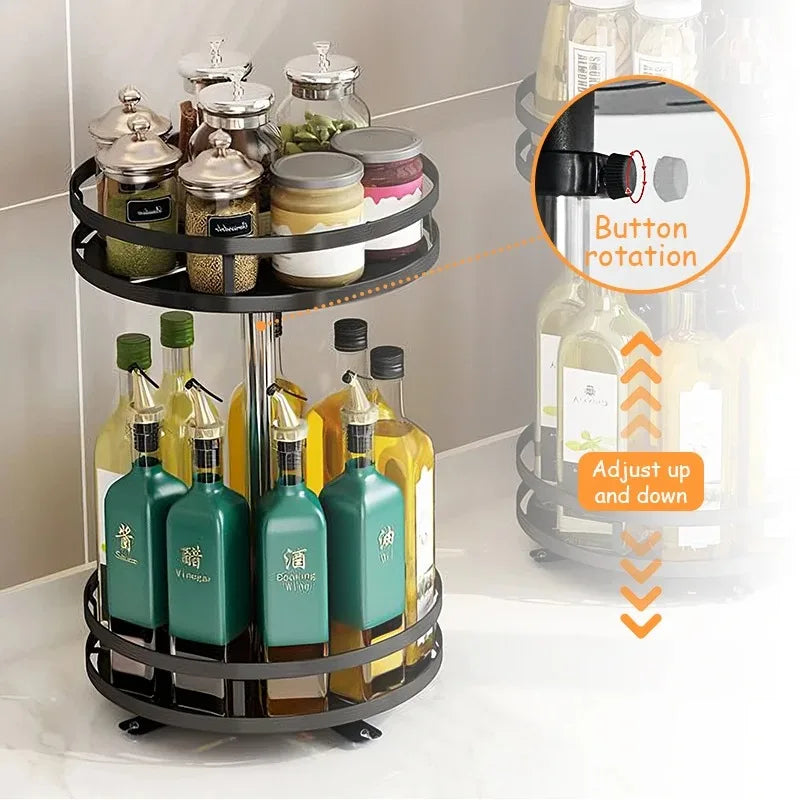 Kitchen Rotation Spice Rack Organiser - Check It
