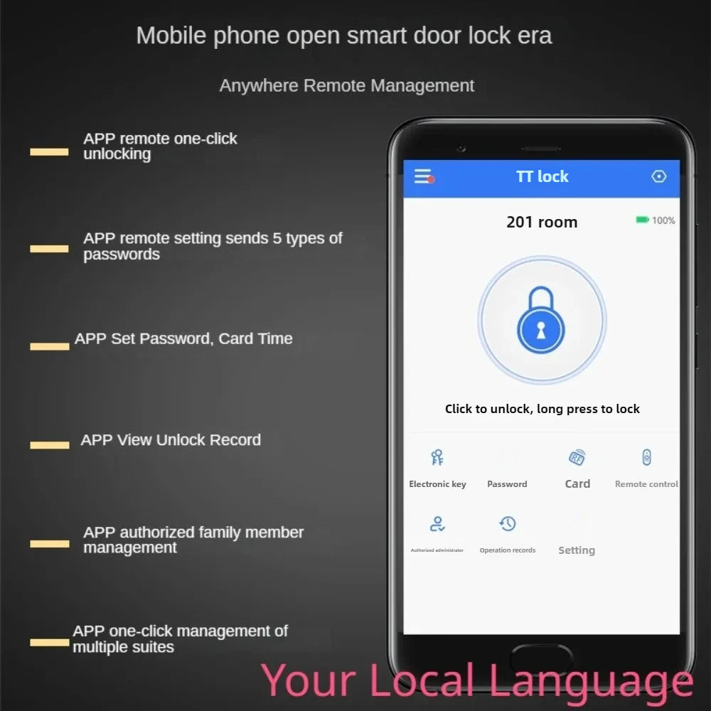 TTLOCK Fingerprint Lock with Tuya for Hotels, Apartments, Short-term Rentals, and Homestay - Smart Lock - Check It