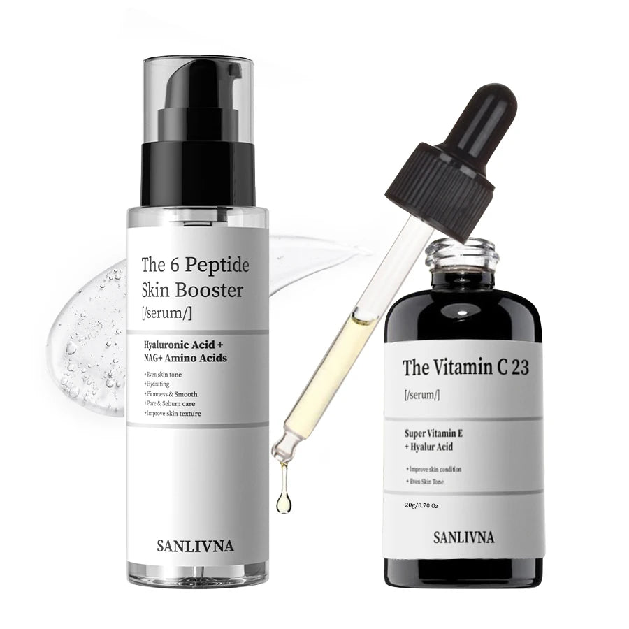 6 Peptide Essence Facial Refreshing Skin Care Set Contains Collagen to Improve Fine Lines, Brighten Skin, Moisturize and Nourish - Check It