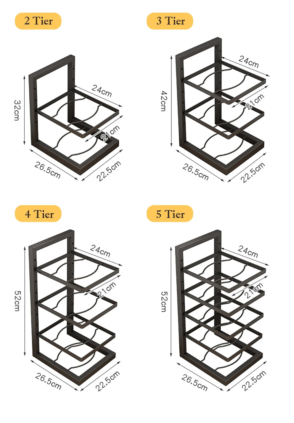 Adjustable Pot Rack Organiser- Kitchen Stainless Steel Pot Storage Rack - Check It