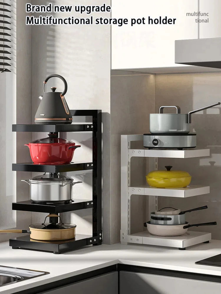 Multi-Layer Kitchen Pot Rack Adjustable Under Sink - Check It