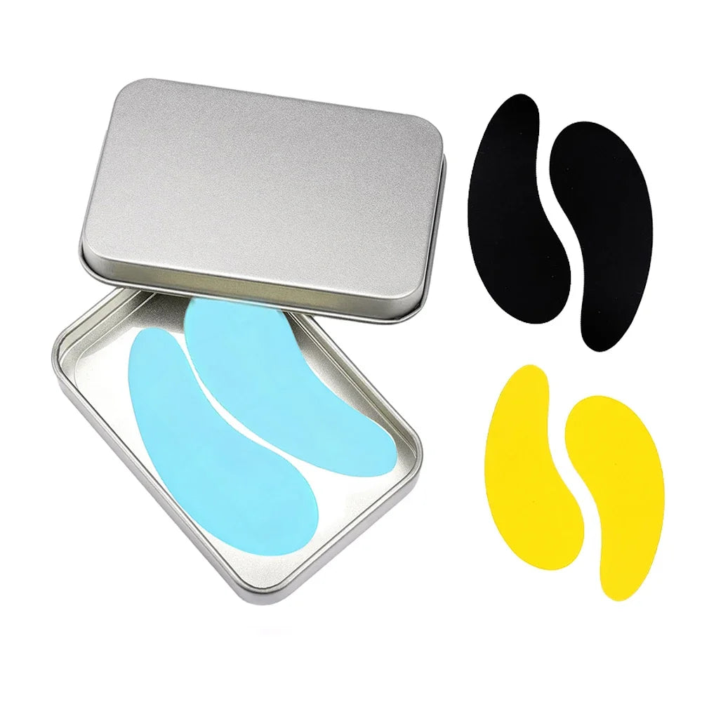 3 Pairs Reusable Silicone Eye Pads with box Stripe Lash Lift Eyelash Extension Hydrogel Patches Under Eye Gel Patch Makeup Tools - Check It