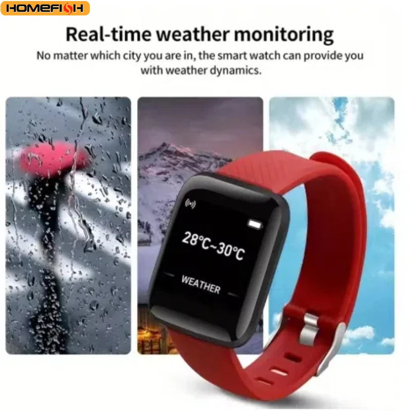 Multifunction Smart Watch For Men Women Kids Message Remind Music Control Sport Step Calories D13 Smartwatch Alarm Clock 116Plus - Check It