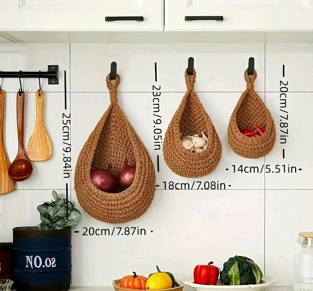 Macrame Baskets Boho Style Pack of 3 - Check It