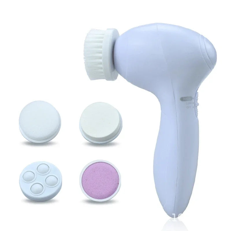 Electric Facial Cleanser 5 in 1 Wash Face Cleaning Machine Skin Pore Cleaner - Check It