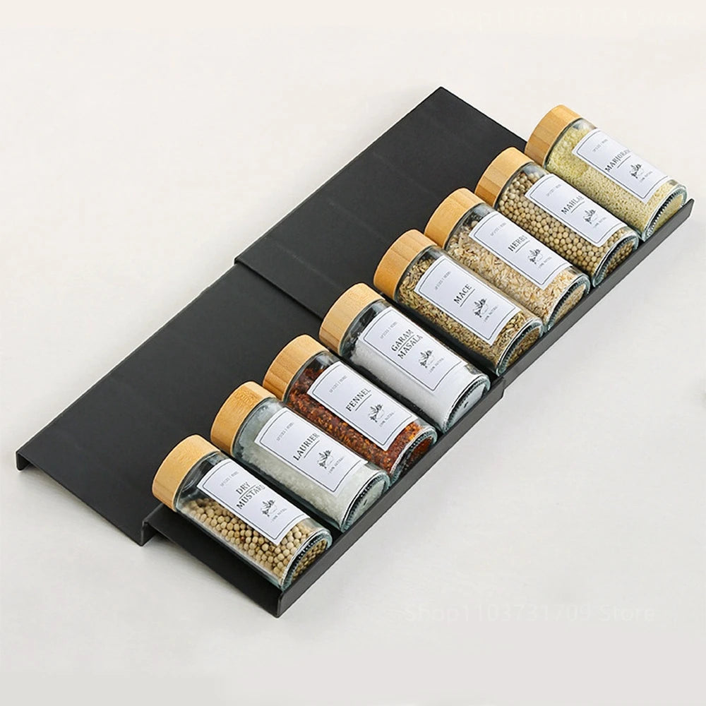 Drawer Spice racks for Kitchen- 4 Layers Adjustable Spice Rack for Spice Jars - Check It