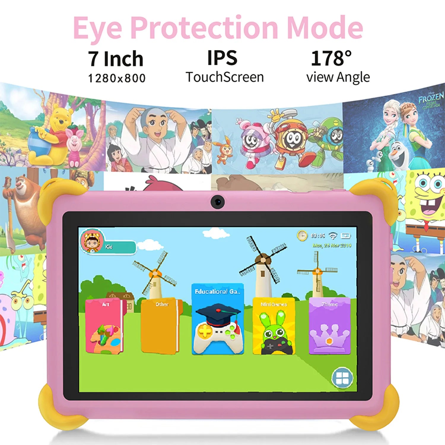7 Inch 5G Kids' tablets Android Learning Games Pad For Kids - Check It