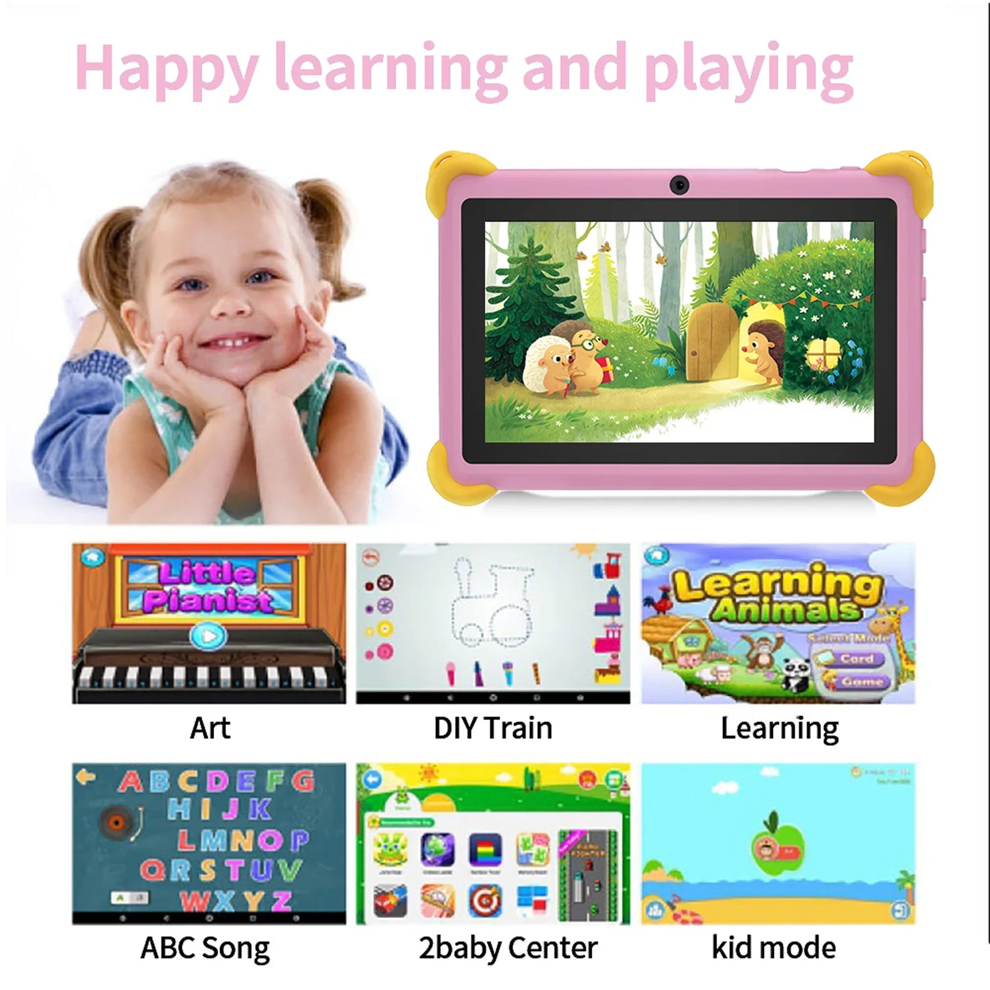 7 Inch 5G Kids' tablets Android Learning Games Pad For Kids - Check It