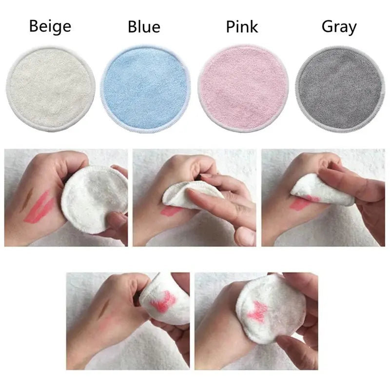 12 Pieces Washable Makeup Remover Pads for All Skin Types - Check It