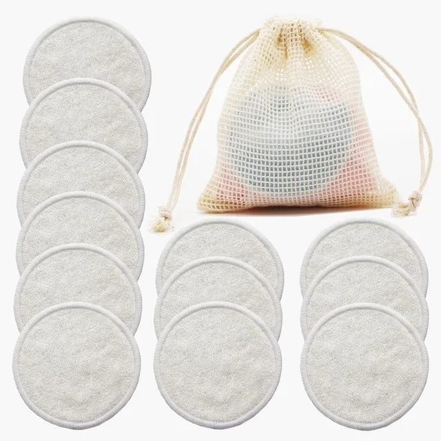 12 Pieces Washable Makeup Remover Pads for All Skin Types - Check It
