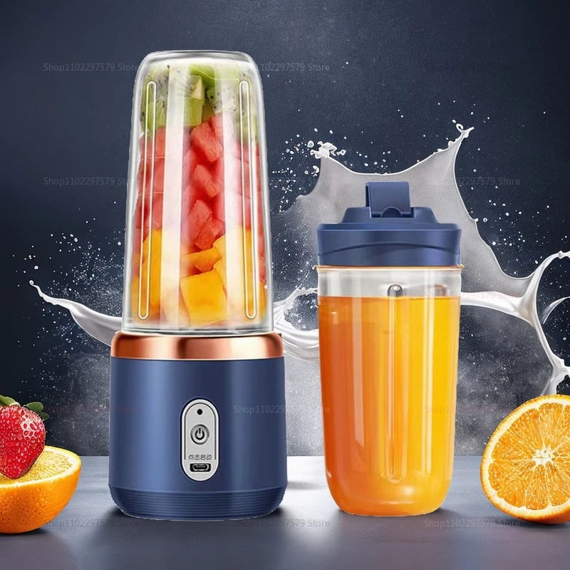 Multi-function 2 Cups Portable Fruit Juicer Blender- USB Charging Wireless Juice Extractor - Check It