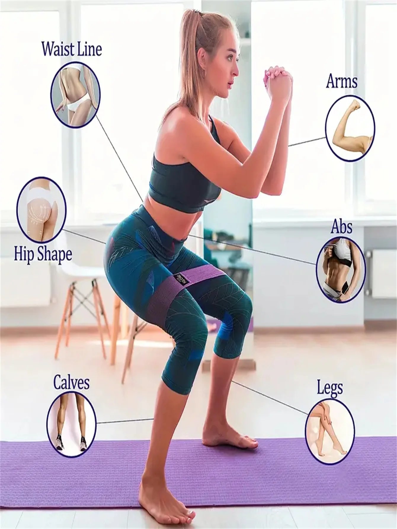 Pilates Yoga Elastic Resistance Bands - Check It