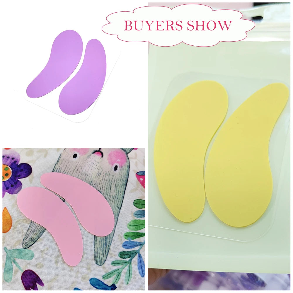 3 Pairs Reusable Silicone Eye Pads with box Stripe Lash Lift Eyelash Extension Hydrogel Patches Under Eye Gel Patch Makeup Tools - Check It