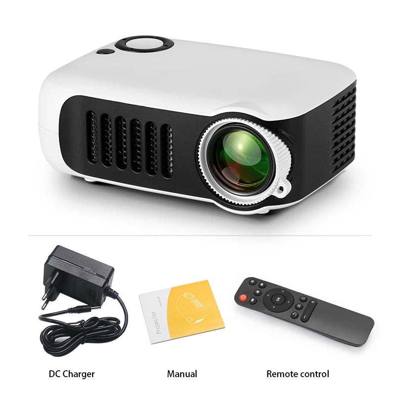 MINI Projector Portable 3D LED Video Projectors Home Cinema Theater Game Laser Beamer Smart TV BOX 1080P 4K Via HD Port A2000 - Check It
