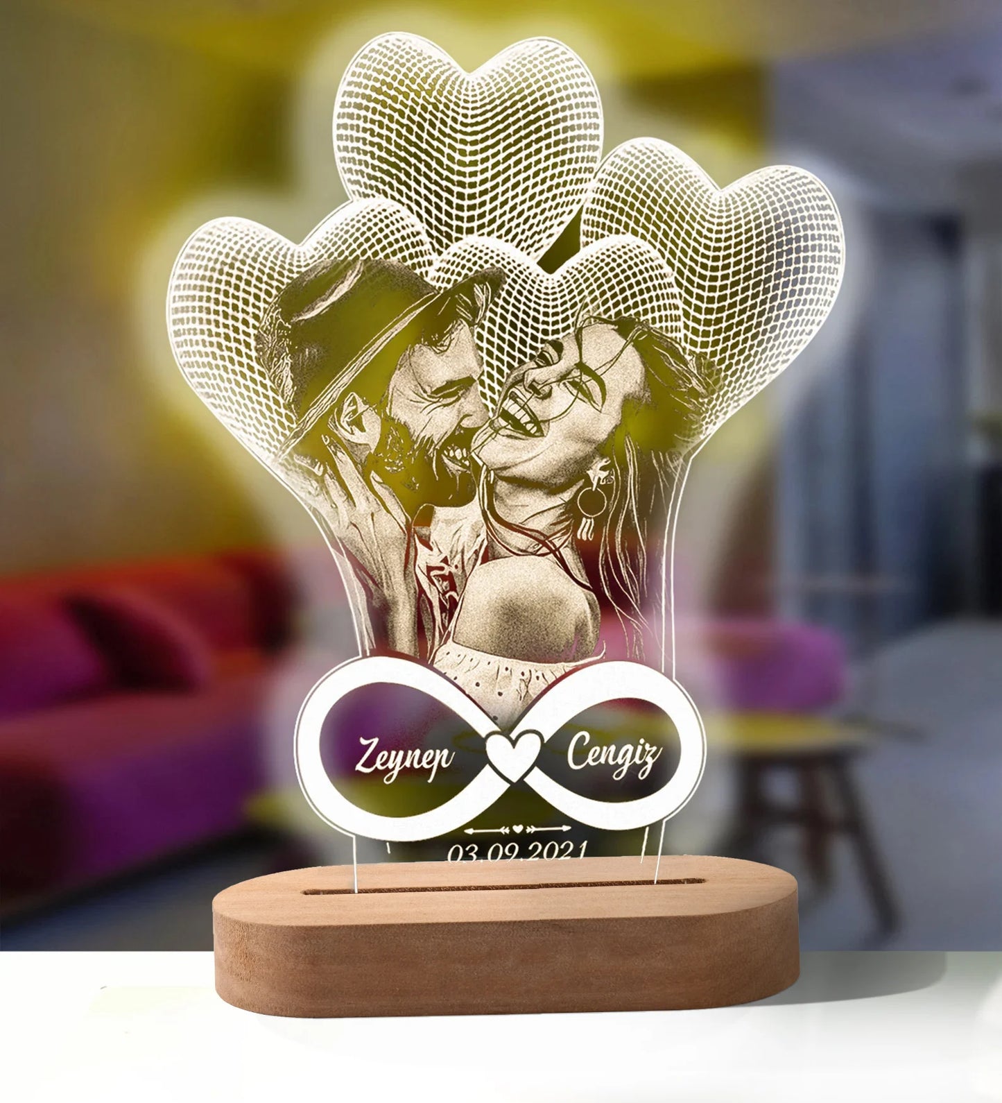 3D Night Light Gift- Customised - Check It