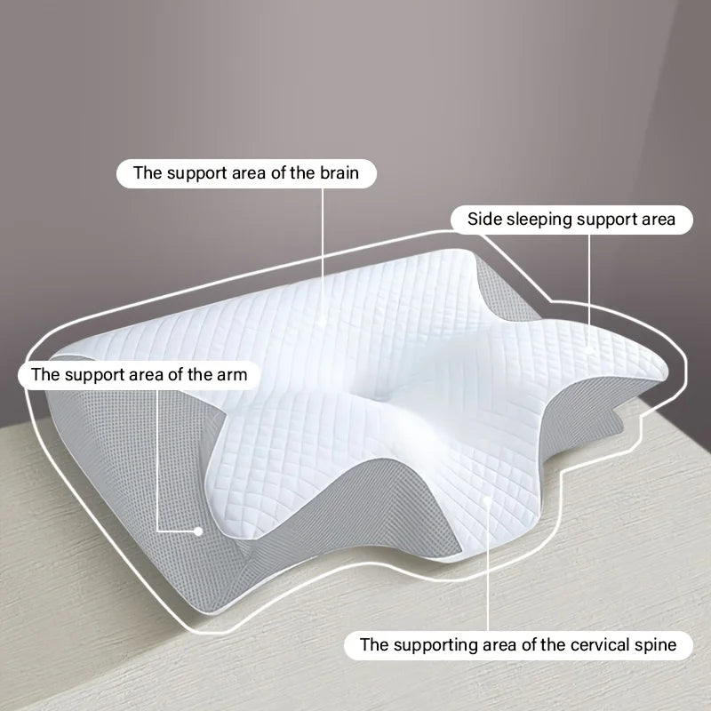 Pillow, ergonomic neck cushion, relaxing sleep neck pillow, new type of memory foam slow-rebound neck pillow - Check It