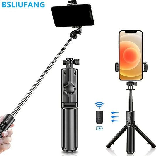 Selfie Stick Tripod Extendable Wireless Bluetooth Remote Portable - Check It