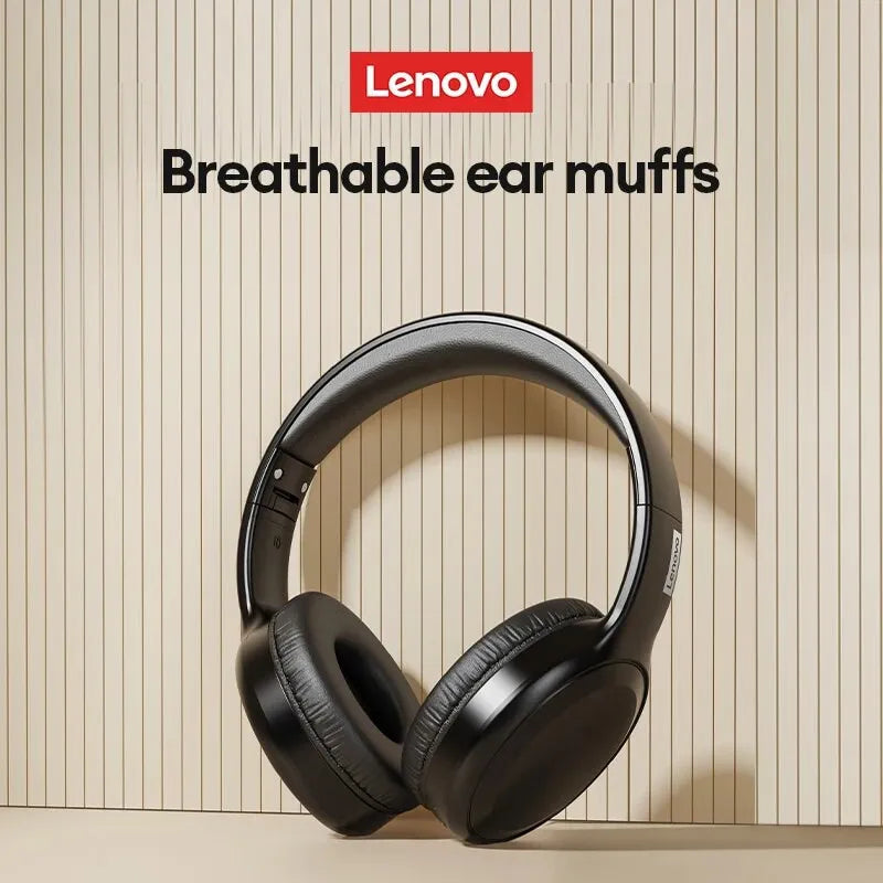 Choice Lenovo TH30 Wireless Headphones Bluetooth 5.3 Earphones Foldable Game Headset Sport Headphone with Mic Music Earbuds - Check It