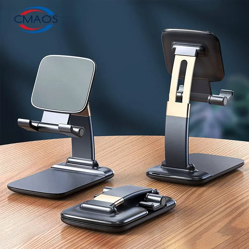 Fold-able Metal Desktop Mobile Phone Stand For iPad iPhone 13 X Smartphone - Check It