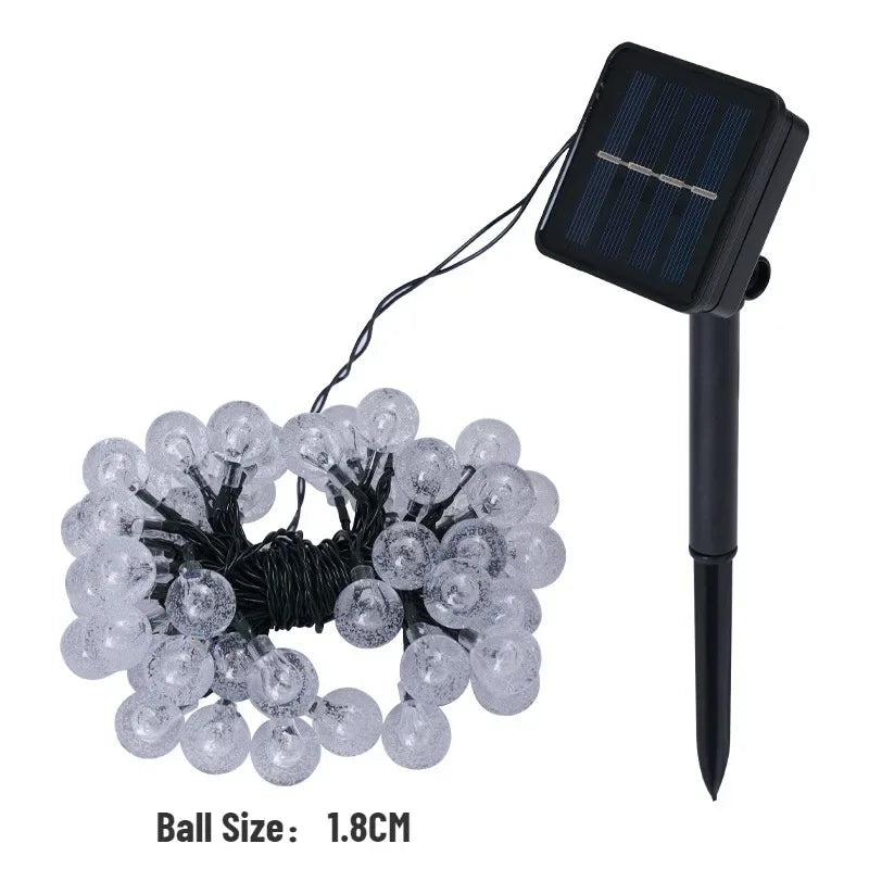 New Solar Crystal Globe LED String Lights - Check It