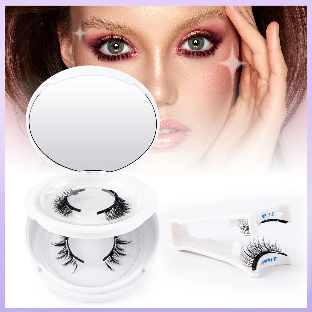 Reusable Magnetic Eyelashes Wispy with Applicator Natural No Glue or Eyeliner Look Like Lash Extension False Eyelashes Kit - Check It