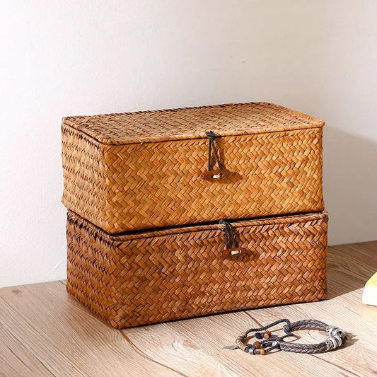Woven Vintage Storage Rack Basket - Check It