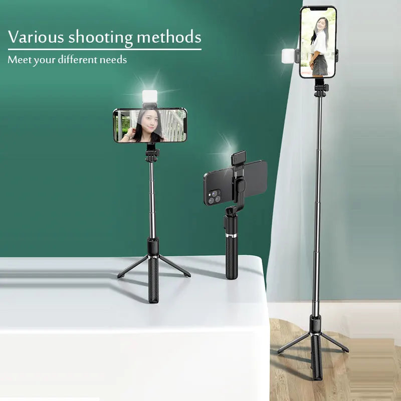 Portable Bluetooth Selfie Stick Retractable Multi-functional - Check It