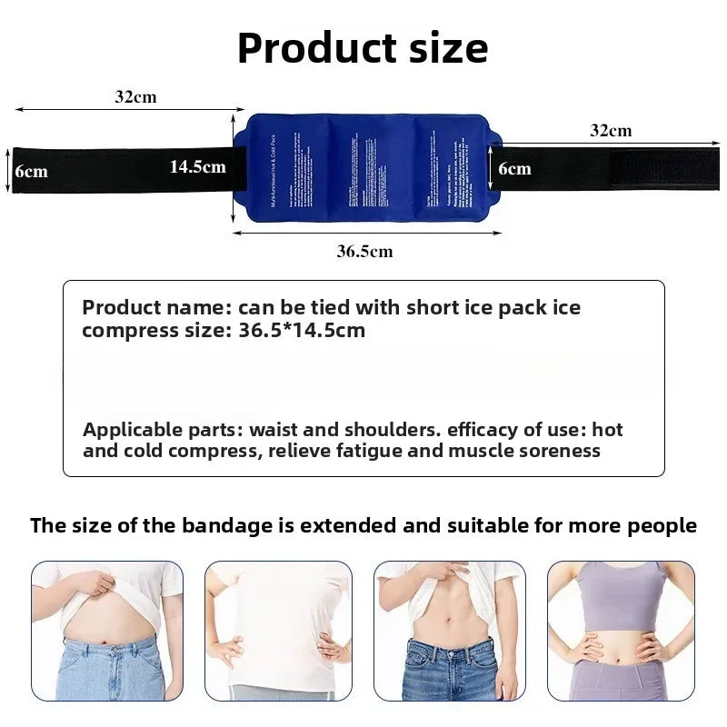 Adjustable Hot/Cold Therapy Wrap – Reusable Gel Ice Pack for Neck, Back & Muscle Recovery with Secure Fastening - Check It